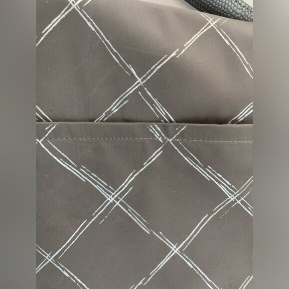 Vera Bradley Silver Nylon Crossbody Shoulder Bag Purse Diamond Pattern Adj Strap - Picture 11 of 11